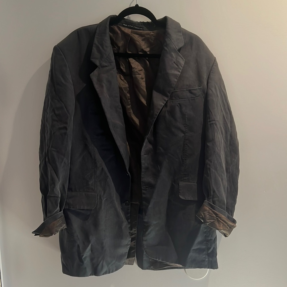 Green/gray blazer